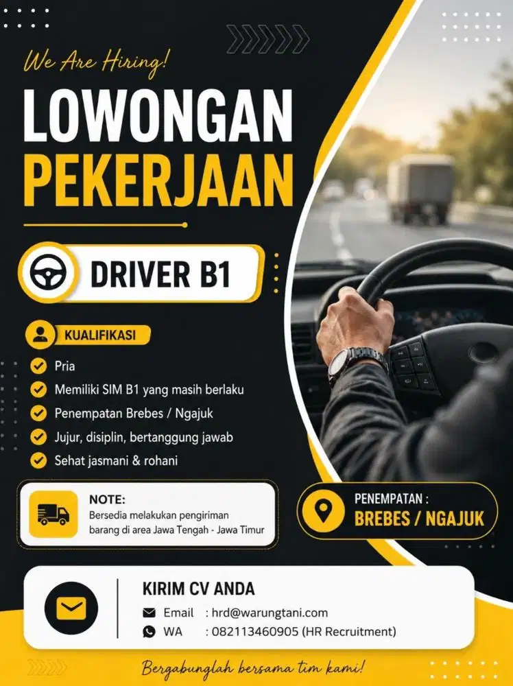 Lowongan Kerja Driver