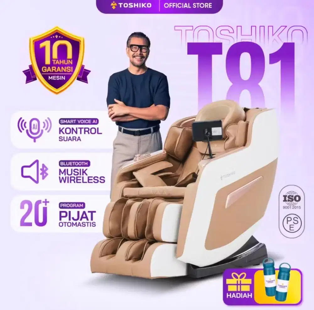 Kursi Pijat Toshiko T81 Full Body Massage Chair Kondisi Mulus
