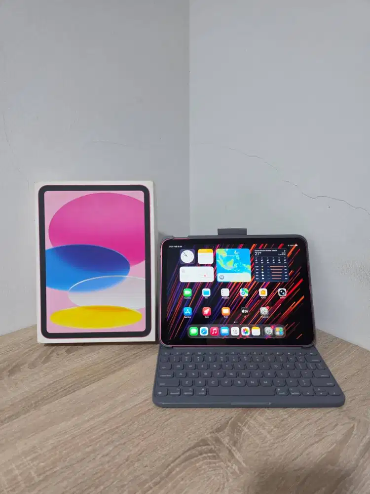 Apple iPad 10 64GB 64 GB Wifi Only 2022 10th Gen Resmi iBox + Keyboard
