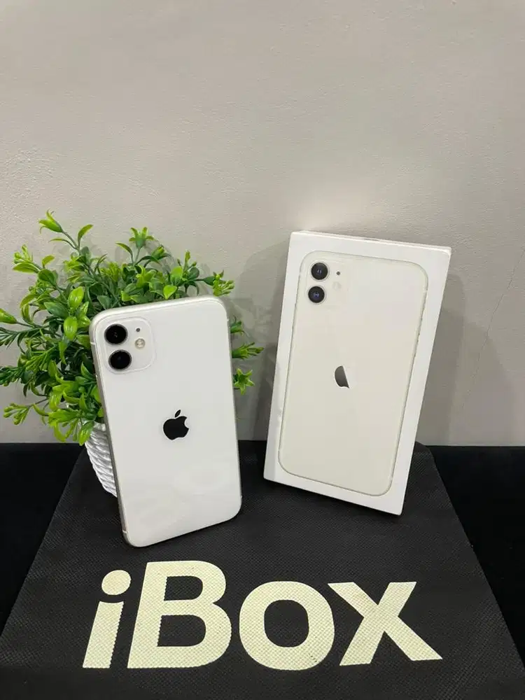 IPhone 11 64GB iBox White mulus Fullset Ori BH 100% Sinyal Permanent