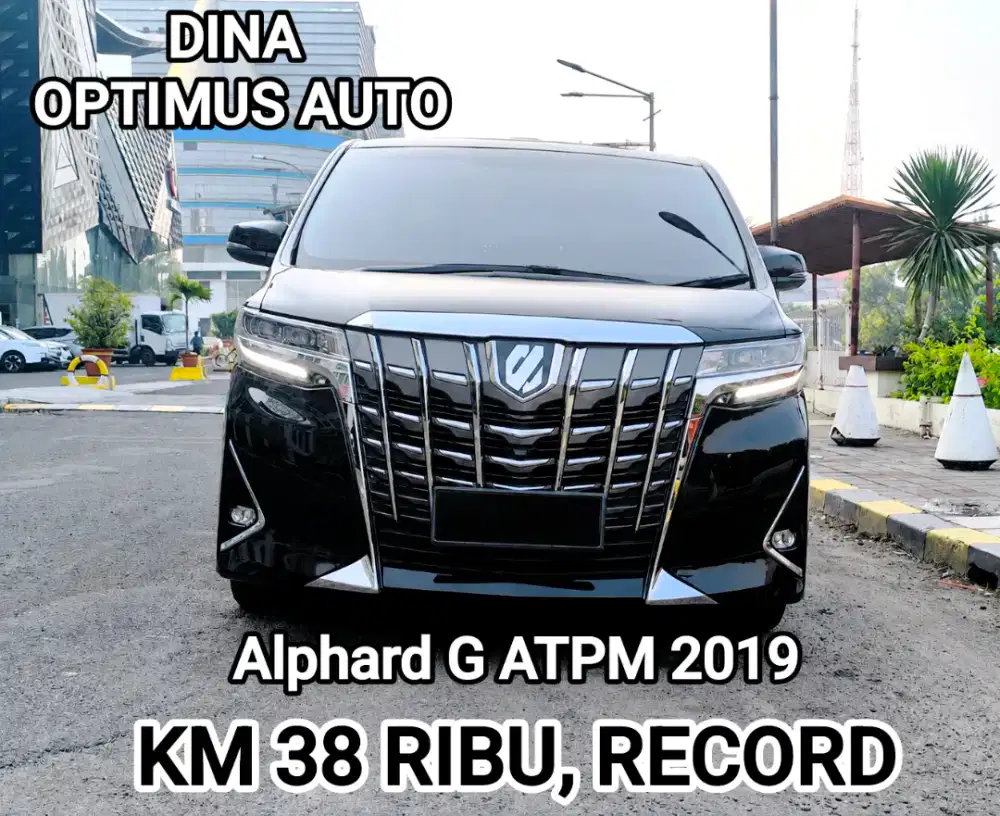 Toyota Alphard G ATPM 2019 AT 2.5, Pajak Panjang, Km 38Ribu RECORD