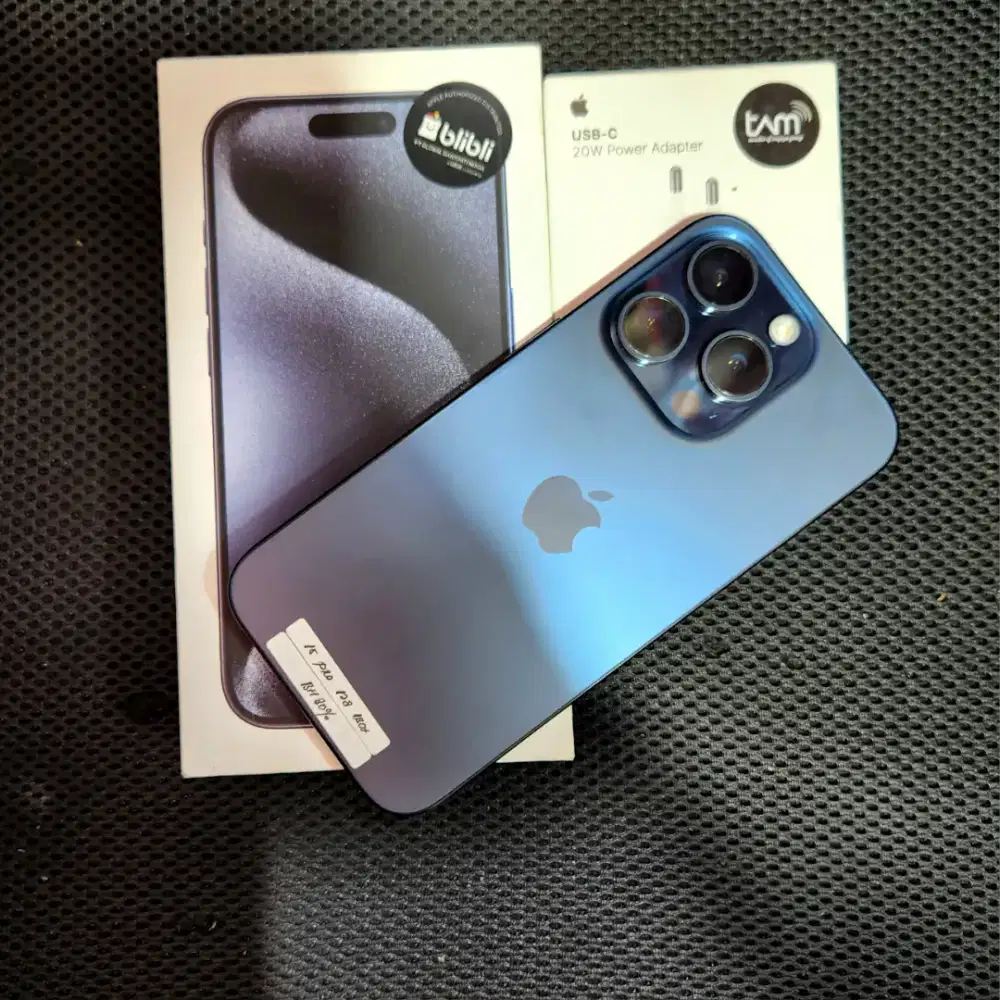 iPhone 15 Pro 128gb ex iBox blue Full Ori Free Adapter
