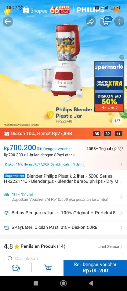 Blender Philips BARU