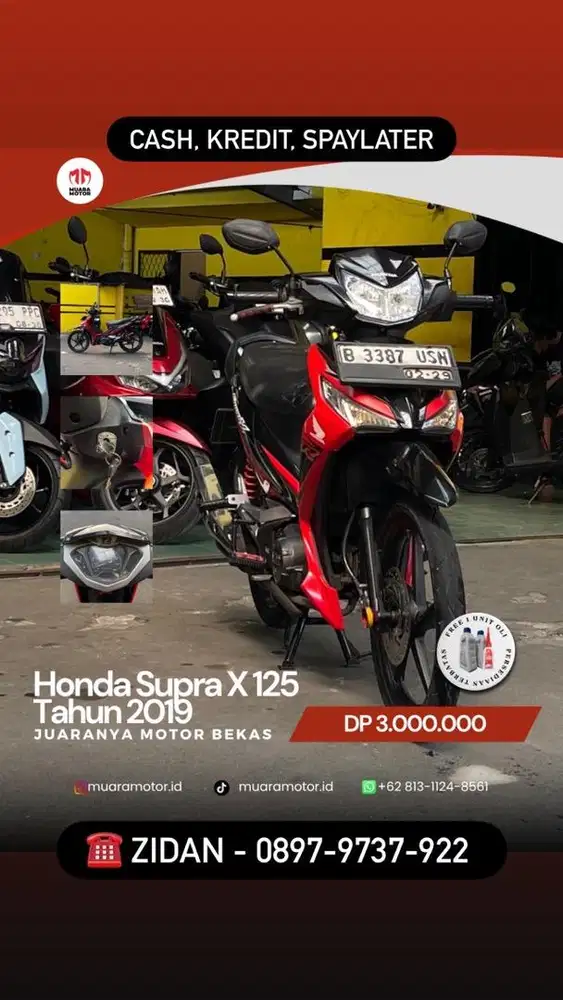 HONDA SUPRA BATMAN 2019 CASH & KREDIT !!!