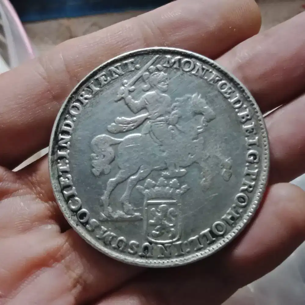 Koin LANGKA 1739 DUCATON CONCORDIA BELANDA ERA VOC