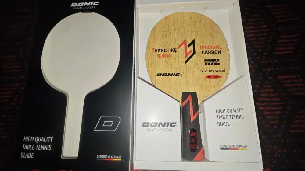 DONIC ZHANG JIKE ORIGINAL CARBON like new hanya tester