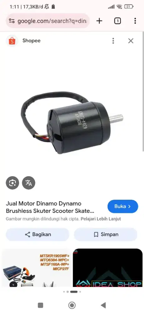Dinamo BLDC 36V