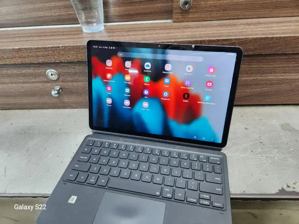 SAMSUNG TAB S7 + KEYBOARD + S-PEN RAM 6/128GB siap pakai Lok. PAMULANG