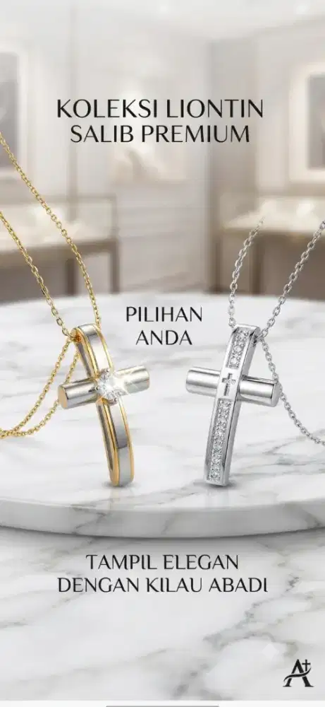 Liontin Salib Kalung
