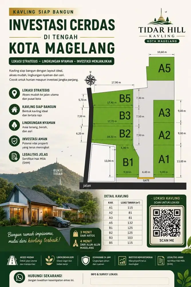 Dijual Cepat Kavling Siap Bangun Pusat KOTA MAGELANG