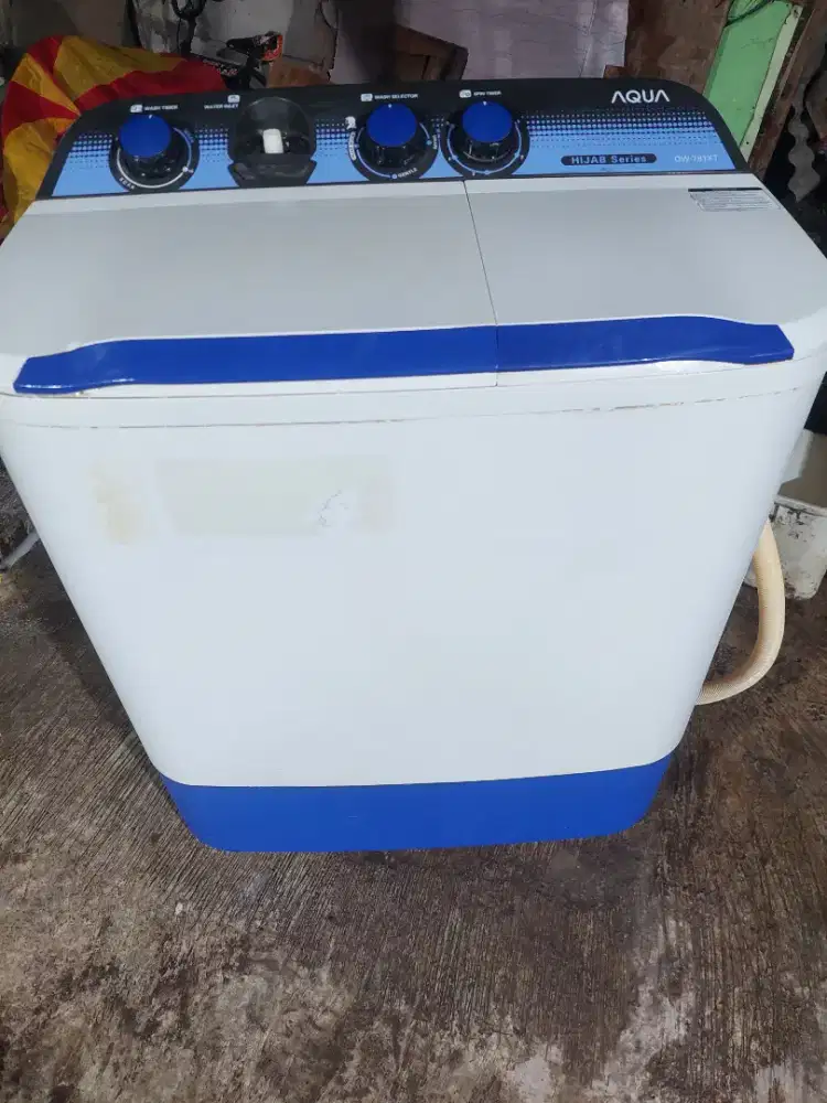 Mesin Cuci Aqua kapasitas 7,8kg Normal semua tinggal langsung pakai