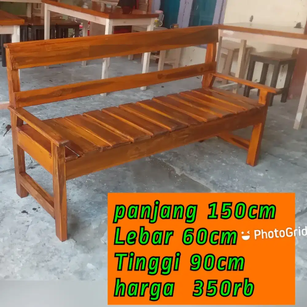 Kursi panjang,  Kursi teras, Kursi warung makan resto,  Kursi resban