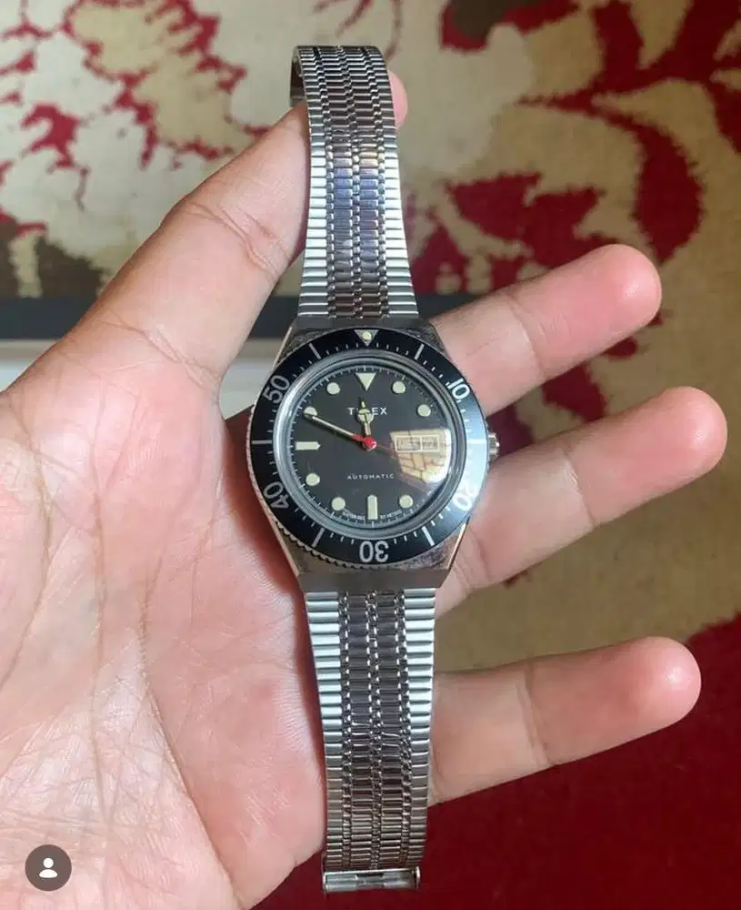 Timex M79 TW2U78300 Automatic black dial stainless steel strap