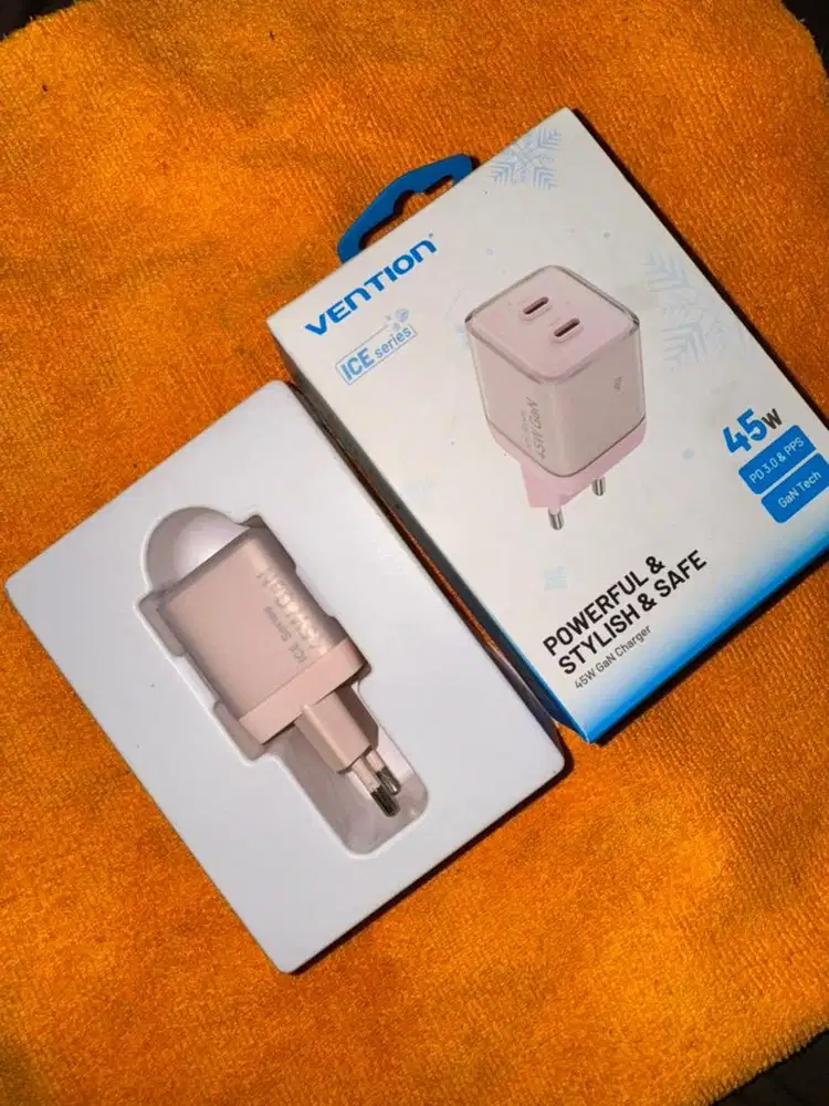Vention Charger GaN 45W USB Type C 2 Port