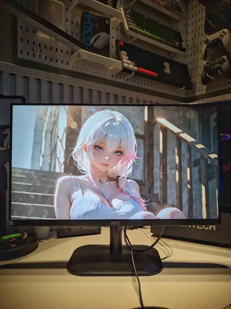 pc monitor murah meriah aoc ips panel