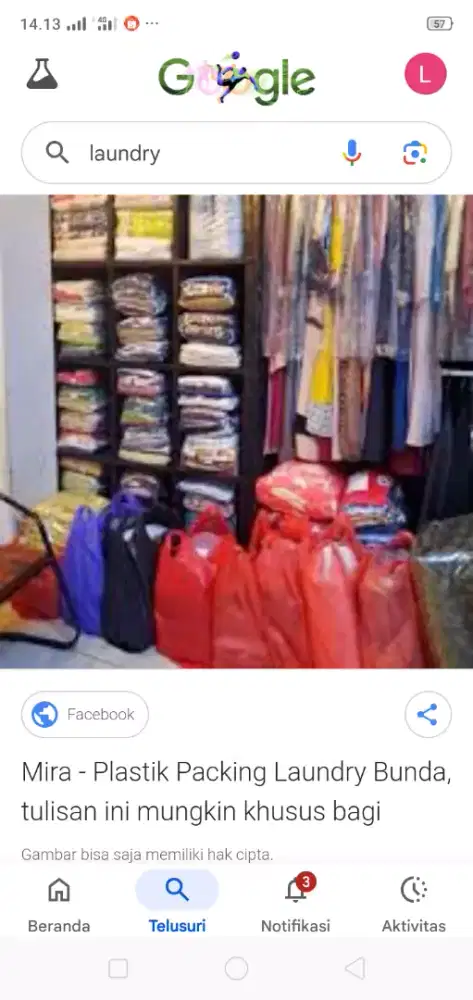 Laundry antar jemput lubang buaya