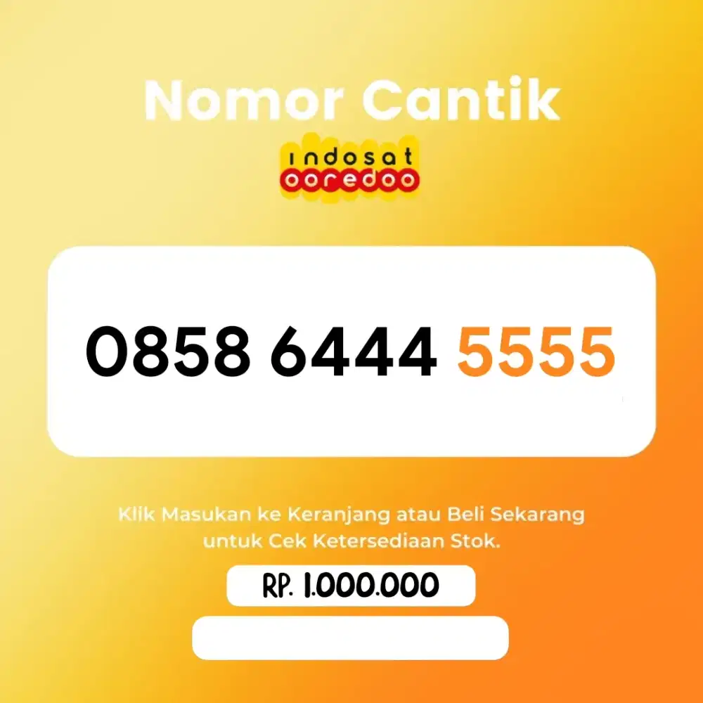 Nomor Cantik Indosat Premium