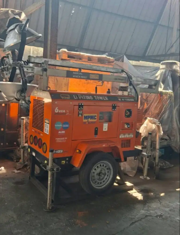 Light Tower 4 x 1000 watt Lampu Genset Yanmar Kubota