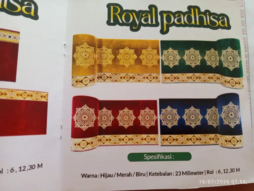 Toko karpet masjid terbesar di Indonesia Aladdin karpet cabang Madiun