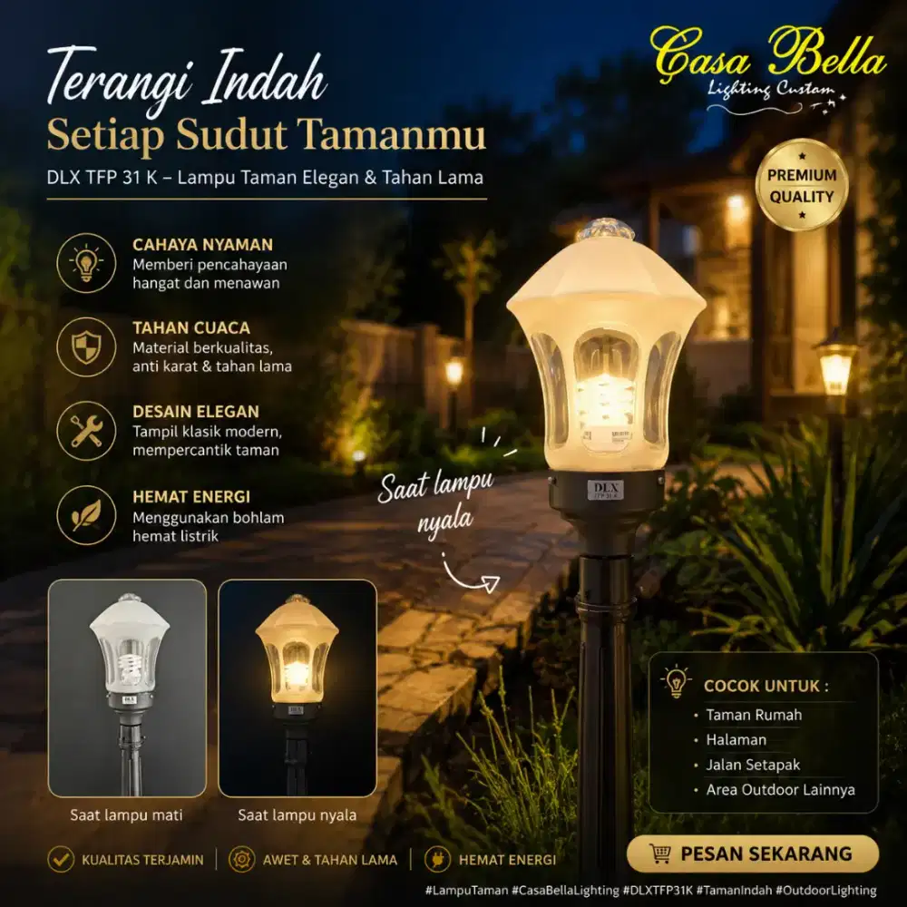 Jual lampu taman