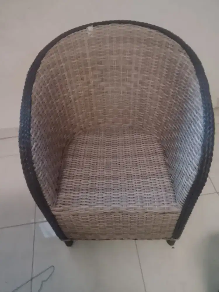Dijual kursi rotan teras second
