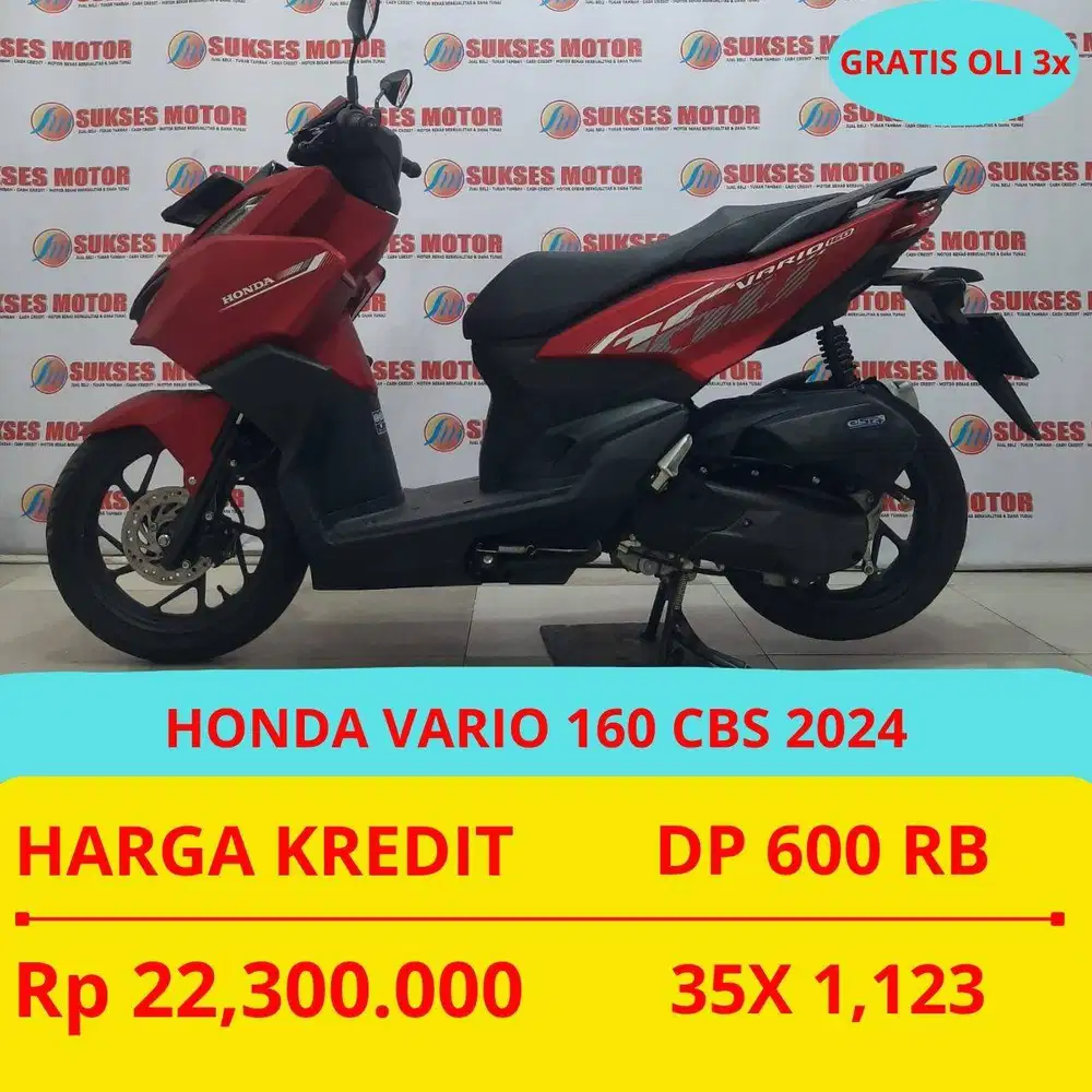 HONDA VARIO 160 CBS 2024 DP MURAH 600 RIBU GUYS