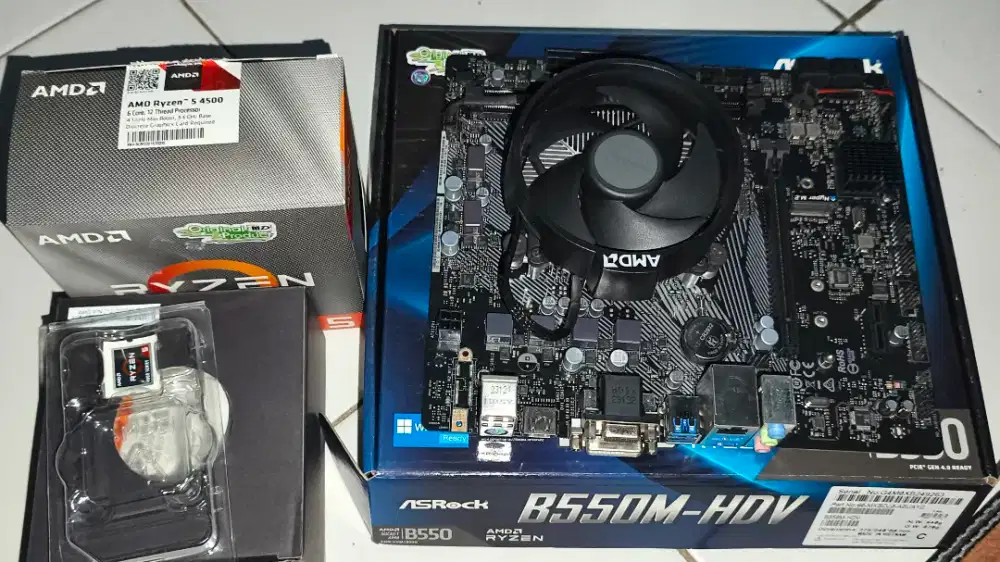 Jual cepat Only Mainboard dan processor Ryzen 5 4500