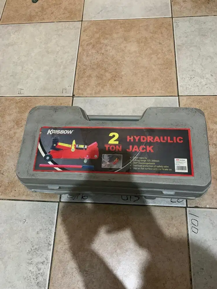 Dongkrak buaya merek krisbow 2 ton no minus lengkap