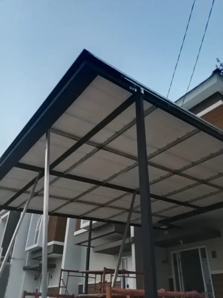 Kanopi estetik teras rumah minimalis modern