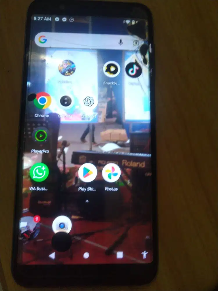 Asus max pro m1 retak LCD Touch Screen aman/normal
