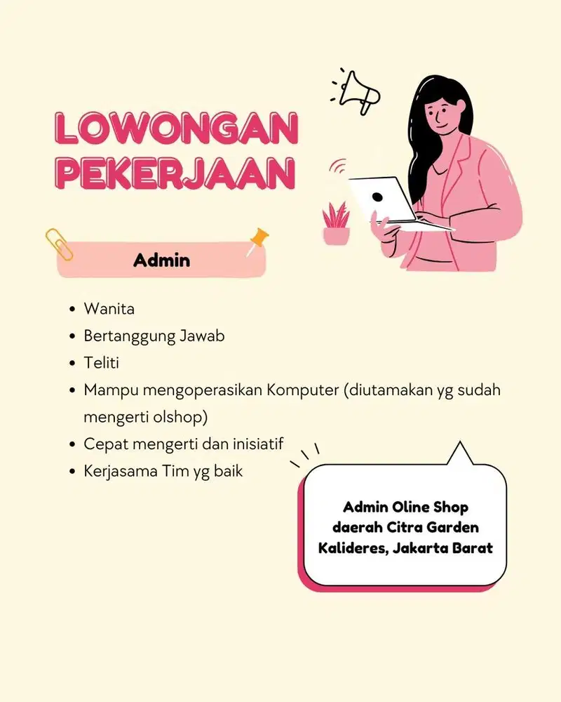 Loker Admin Online Shop
