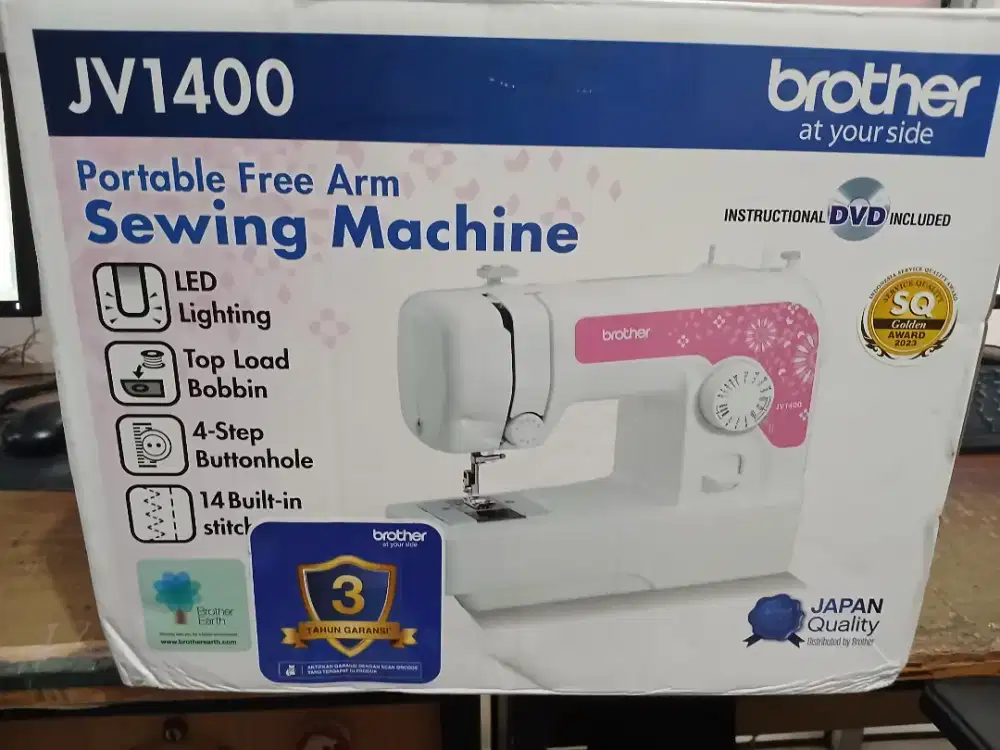 Mesin jait portabel brother JV1400
