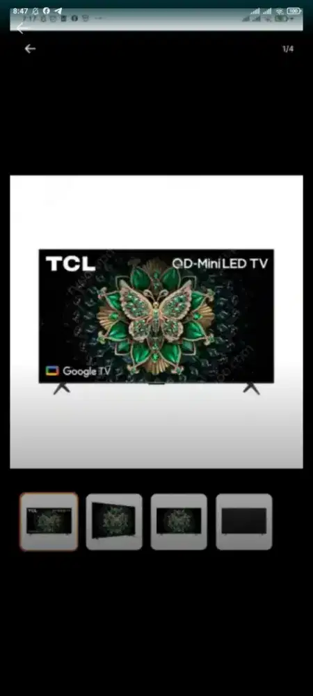 TELEVISI TCL 75 INCH 4K