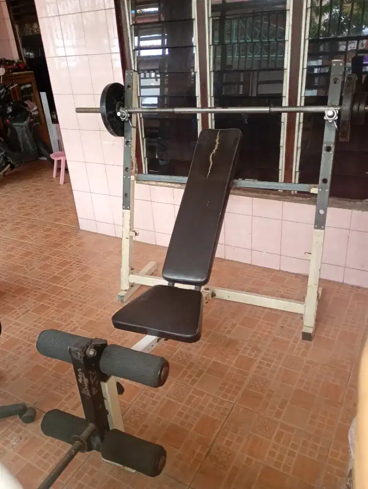 Barbel Benchpress kettler beban 35kg