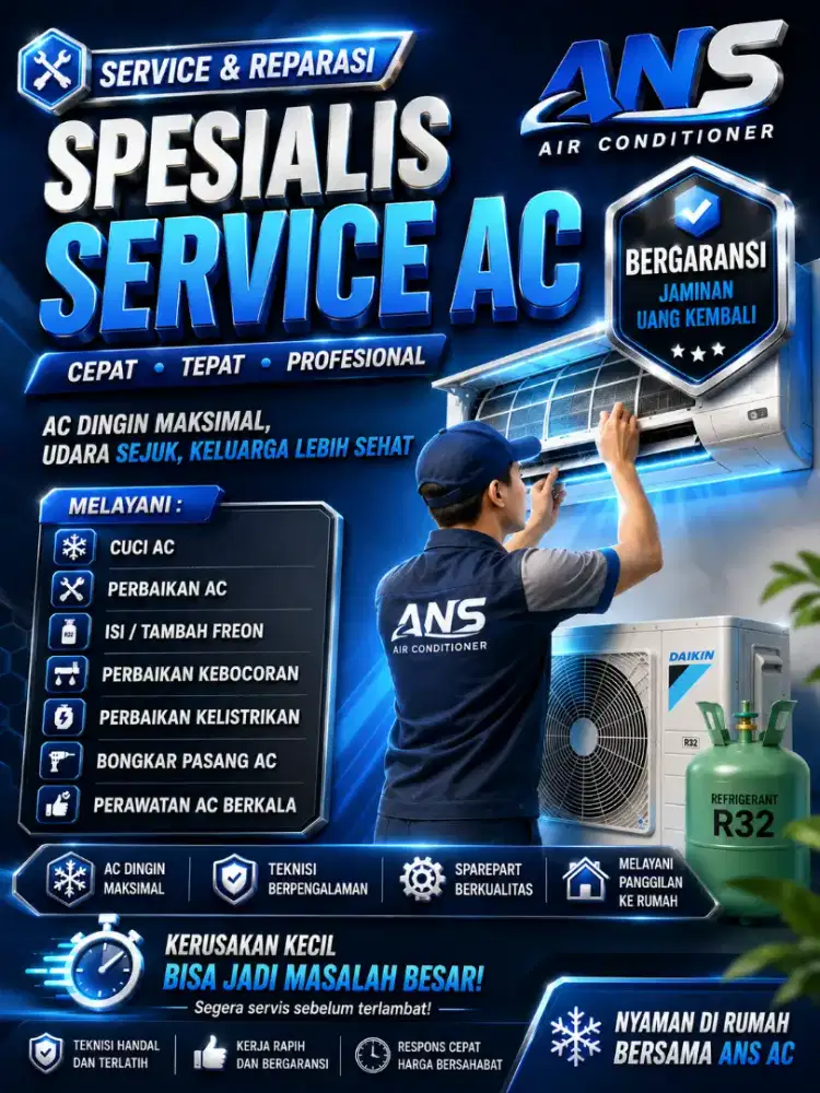 Service dan perbaikan AC
