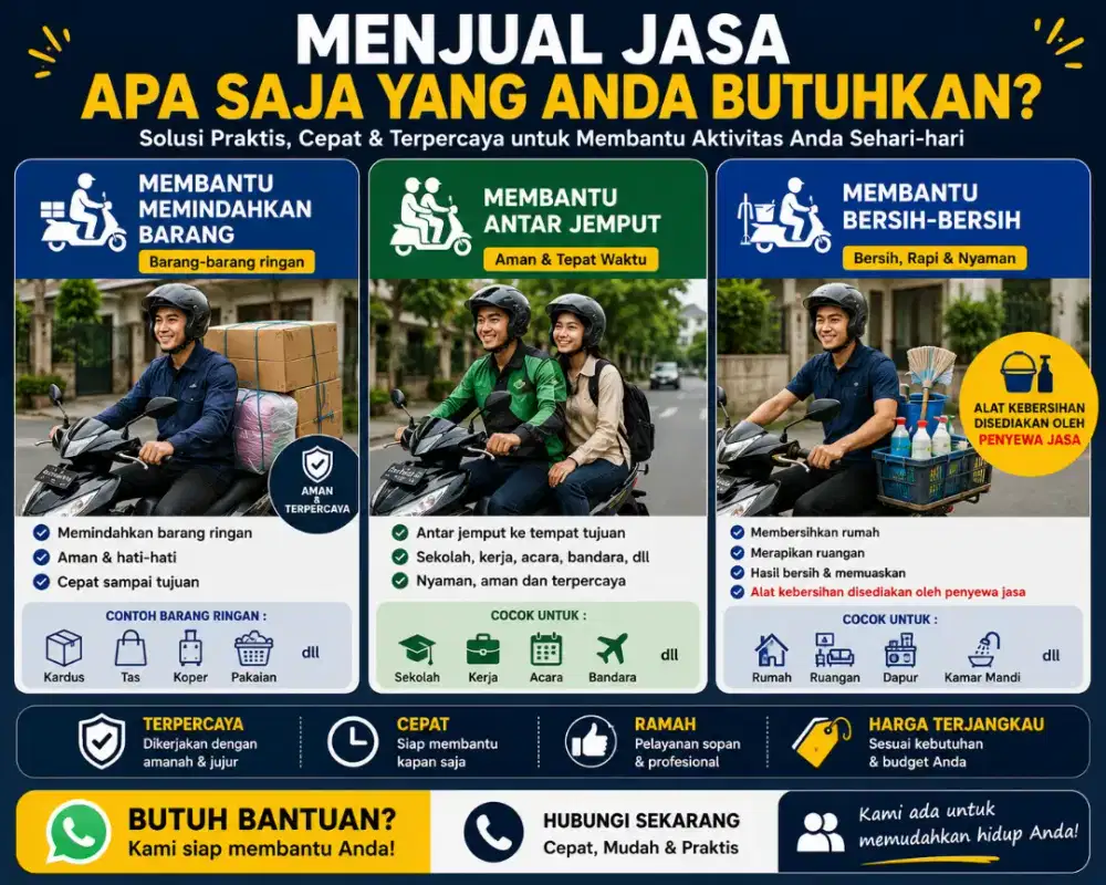 Bantu bantu apa saja (khusus sabtu minggu)