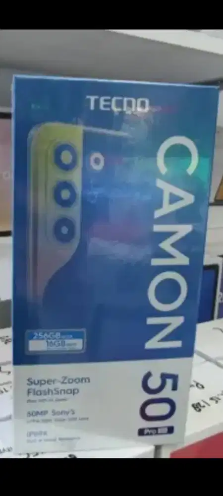 Tecno camon 50 pro ram 12gb 5G dan8/256 garansi resmi
