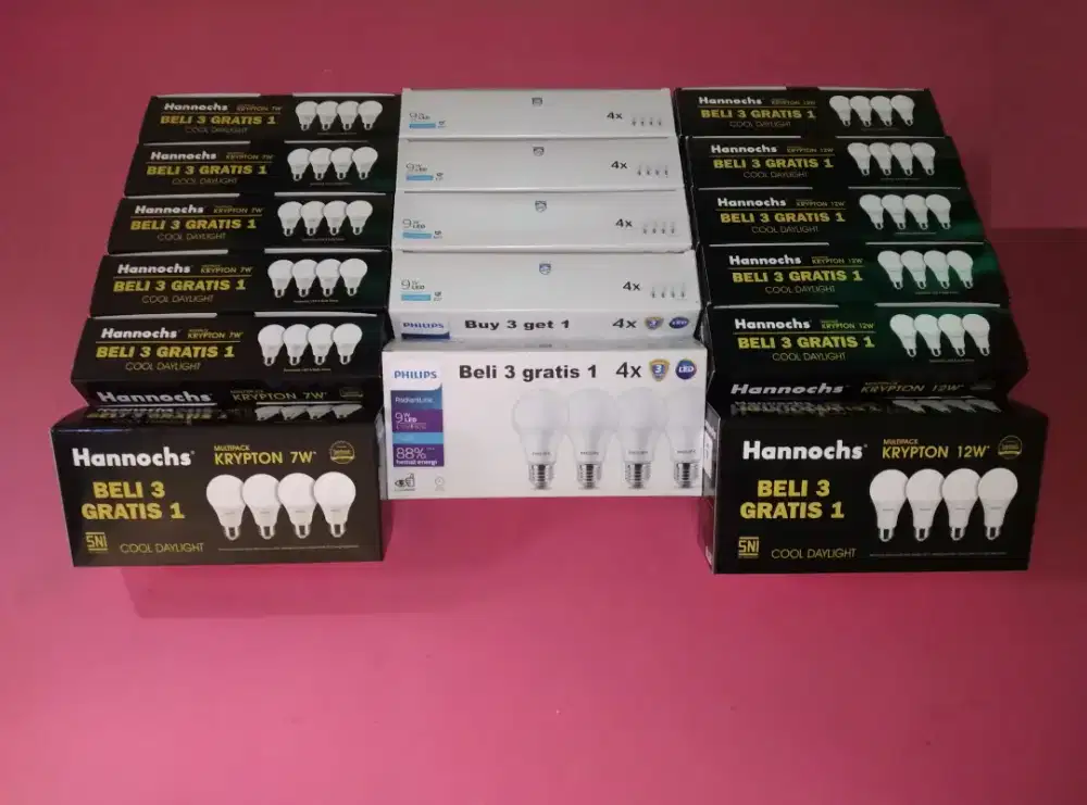 lampu led philips/hannochs borong semua siap cod/antar