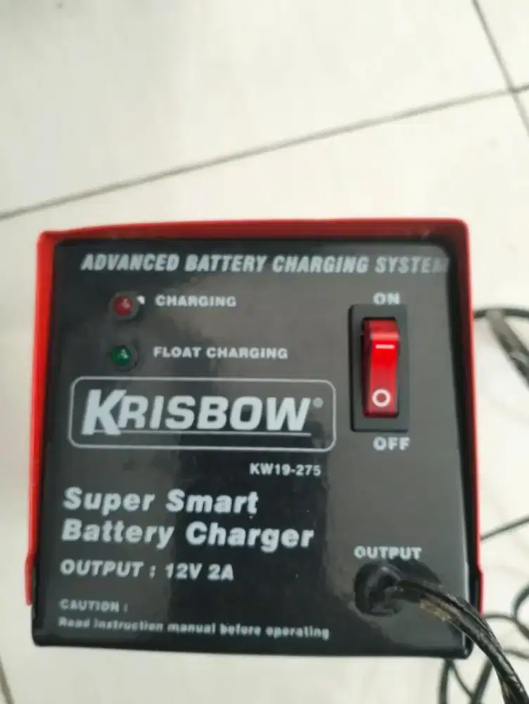 Charger Aki Mobil / Motor merk Krisbow