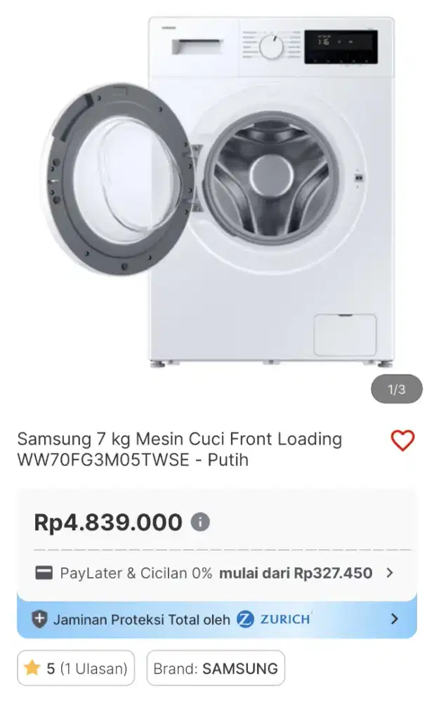 Mesin cuci samsung 7kG PROMO
