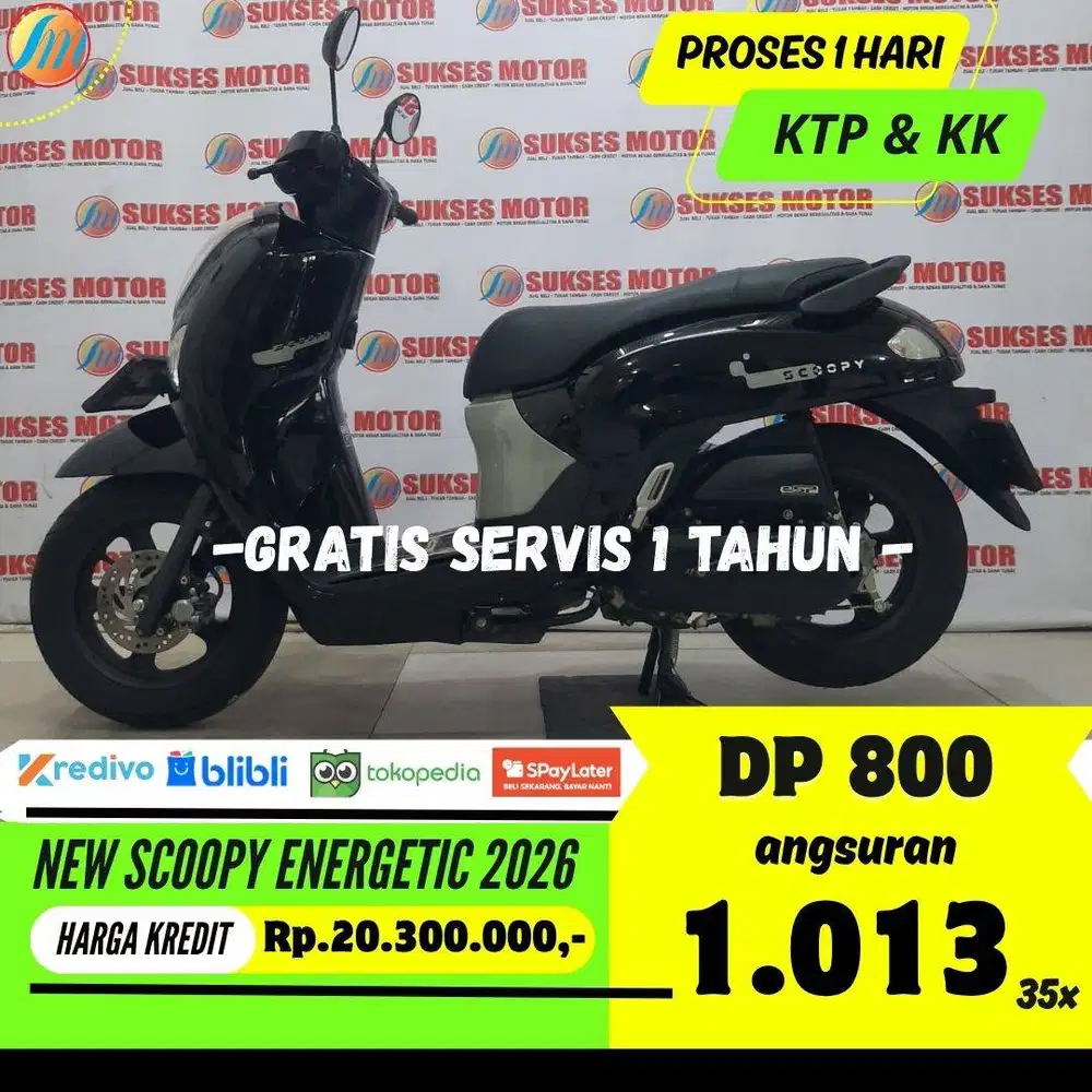 DP PROMO 800RIBU HONDA NEW SCOOPY ENERGETIC 2026 SEKEN BERGARANSI