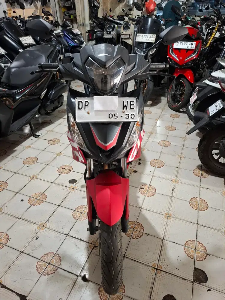 Honda Supra GTR 150cc 2025 merah hitam plat DP