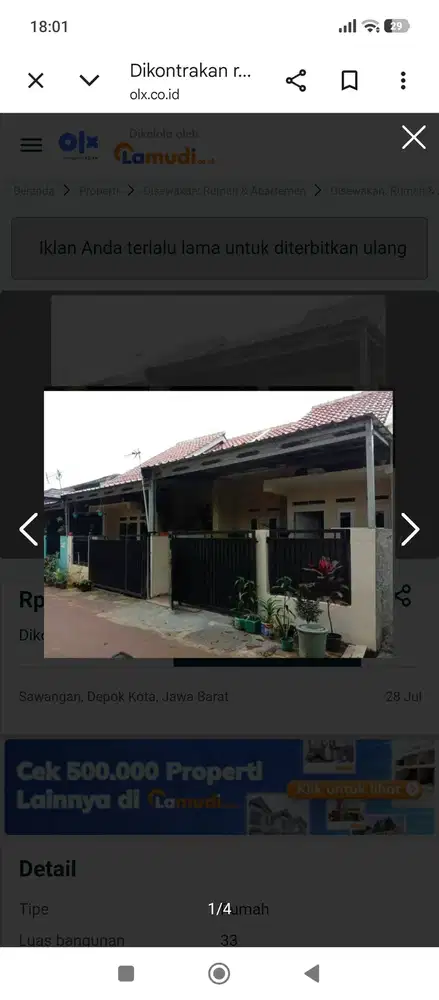 Di sewakan rumah 12jt/tahun