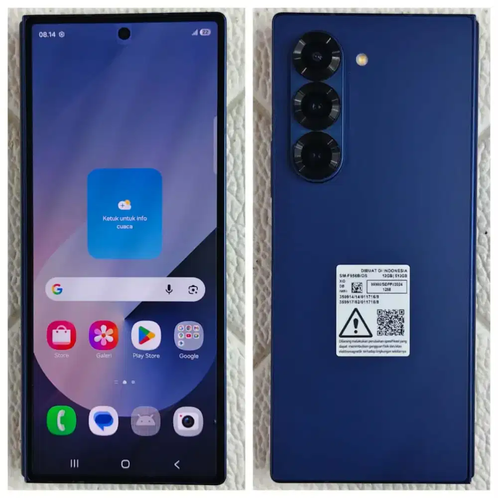 SAMSUNG GALAXY Z FOLD 6 RAM 12/512 SEIN FULLSET SUPER MULUS NO MINUS