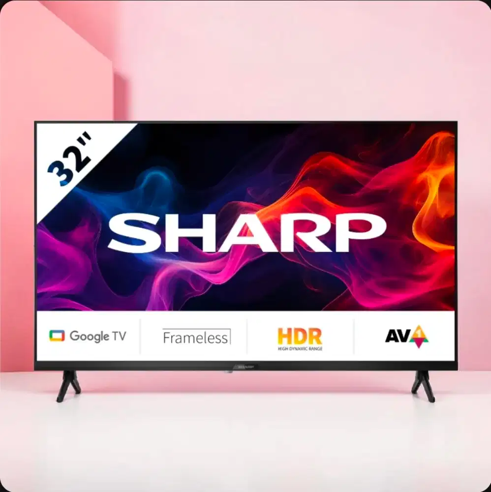 TV Sharp Android 32 inci terbaru - cma buka kotak aja