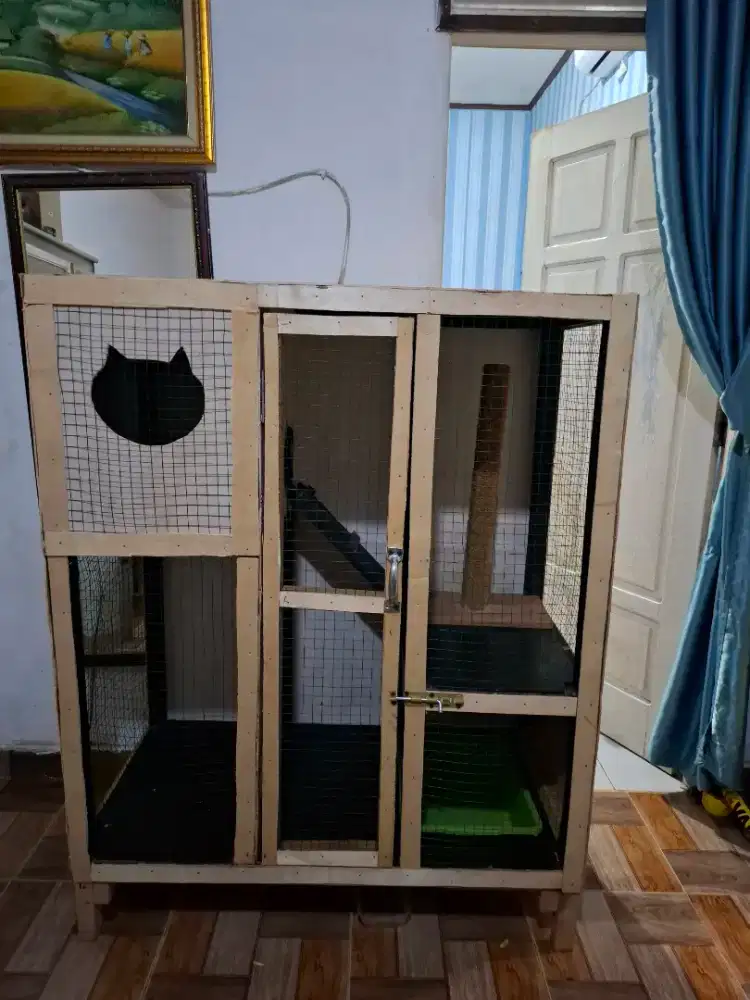 Kandang kucing 3 tingkat