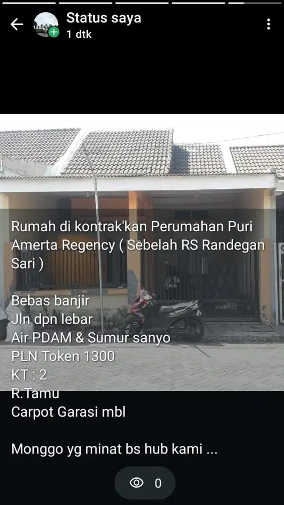 RUMAH DIKONTRAKKAN DRIYOREJO