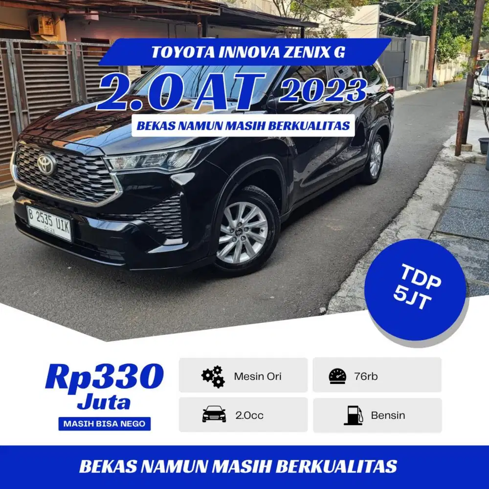TDP 5 JUTA - INNOVA ZENIX G 2023