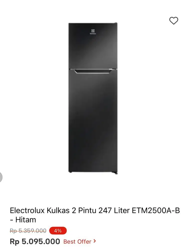 KULKAS ELECTROLUX 2 PINTU