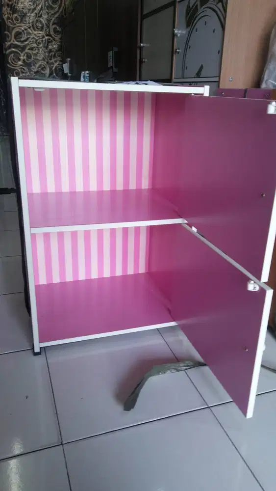 lemari kayu RB susun 2